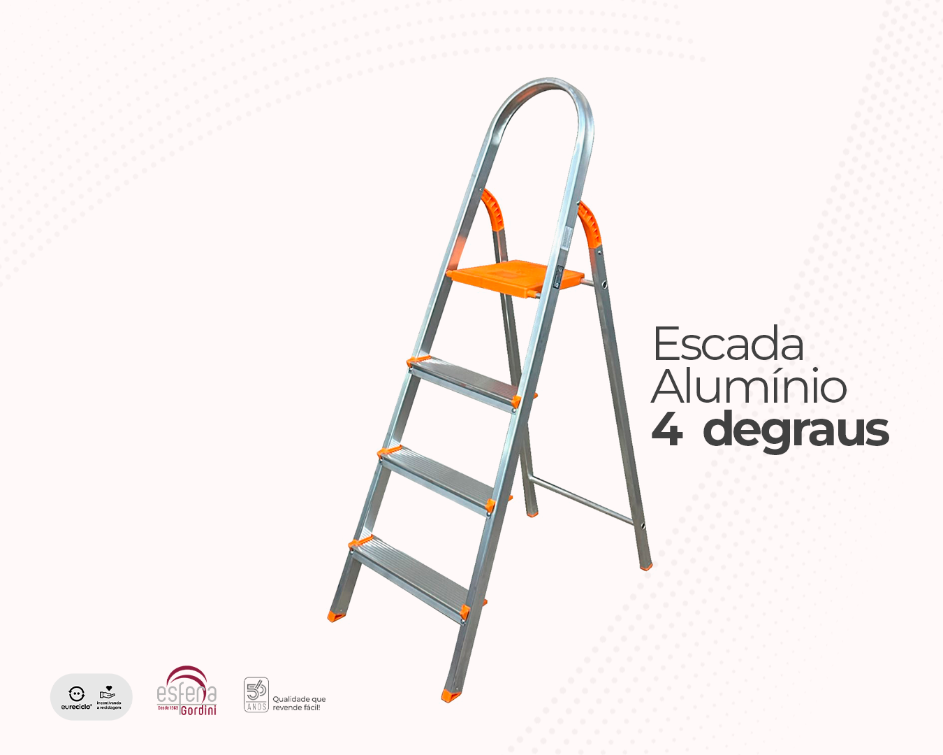 Escada Alumínio 4 degraus